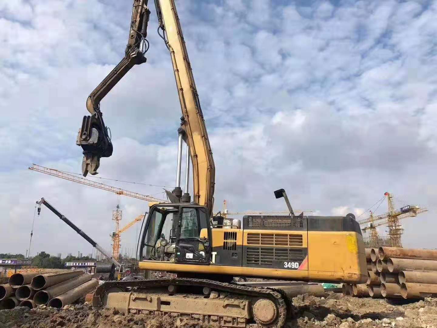 挖掘機(jī)打樁臂、打樁臂、打樁錘、挖掘機(jī)打樁臂廠家